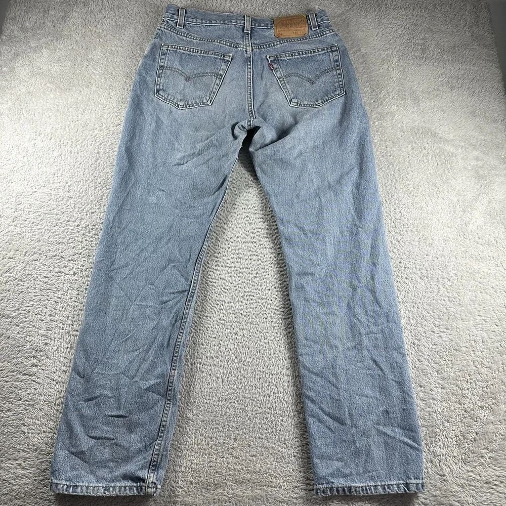 VINTAGE Levi's 505 Jeans Mens 34x32 Blue Faded Distressed Classic‎ Y2K